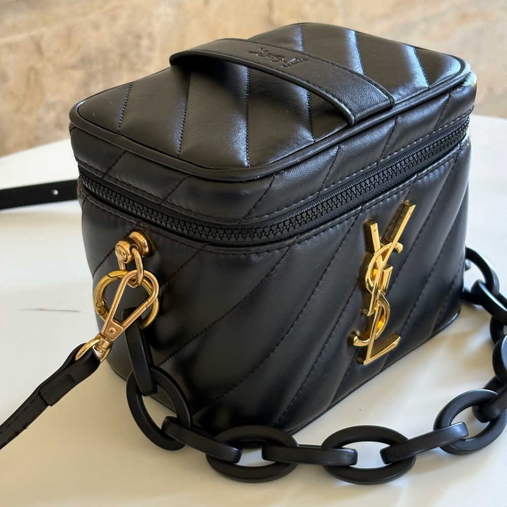 Yves Saint Laurent Beaute VIP Gift  Bag Crossbody bag handbag Black New In Box - Picture 2 of 12